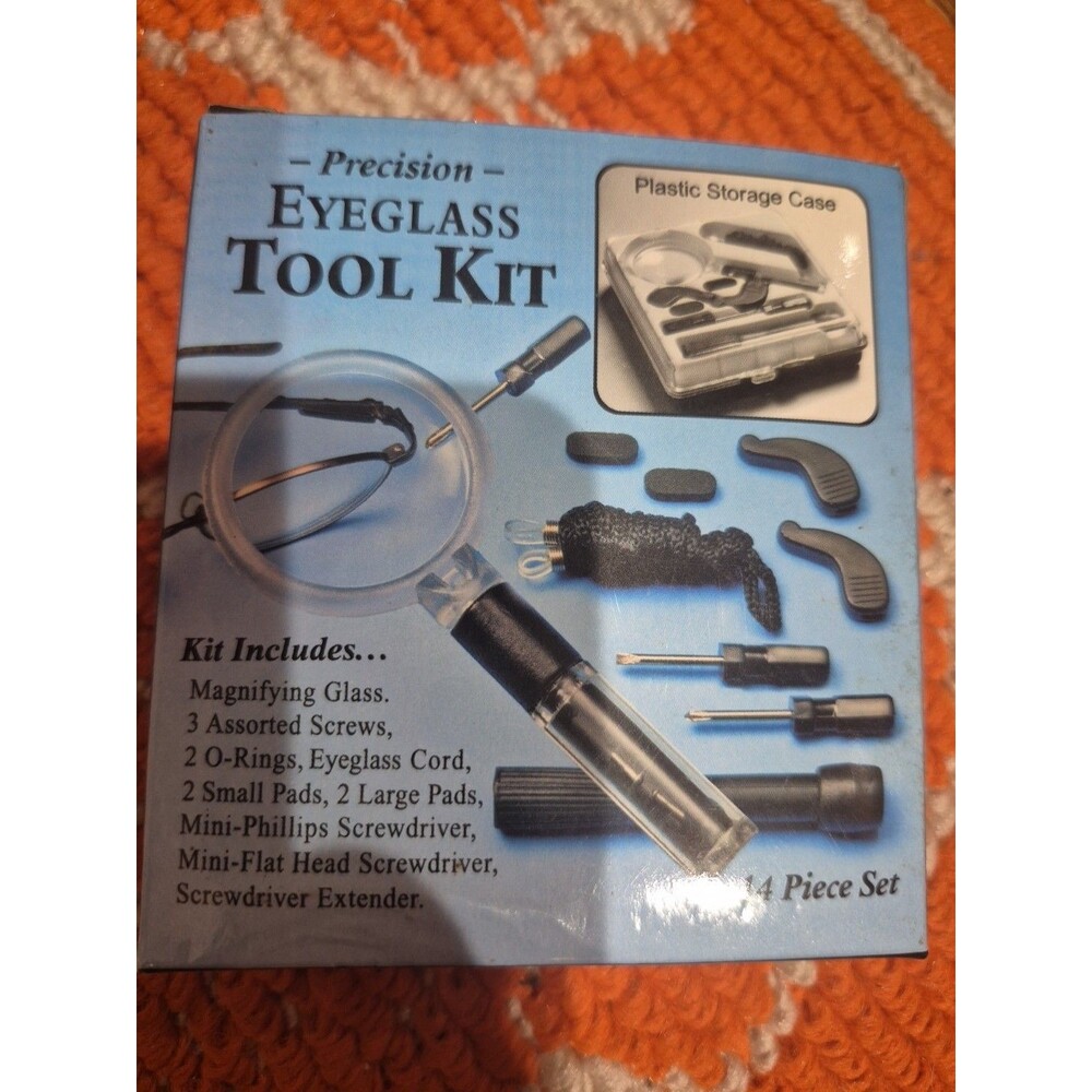 Eyeglass, SUNGLASSES REPAIR KIT Makerepairs+CASE,Black.Brand New.High Quality.